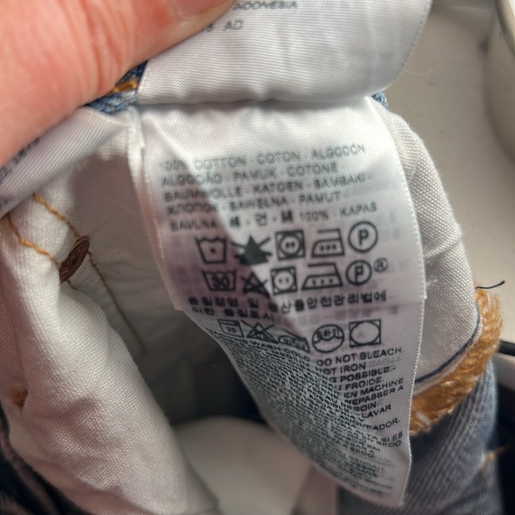 Unique LEVI’s 501 perfectly soft worn in sz 29 x 28 lasso painted stitch Western - Picture 8 of 8